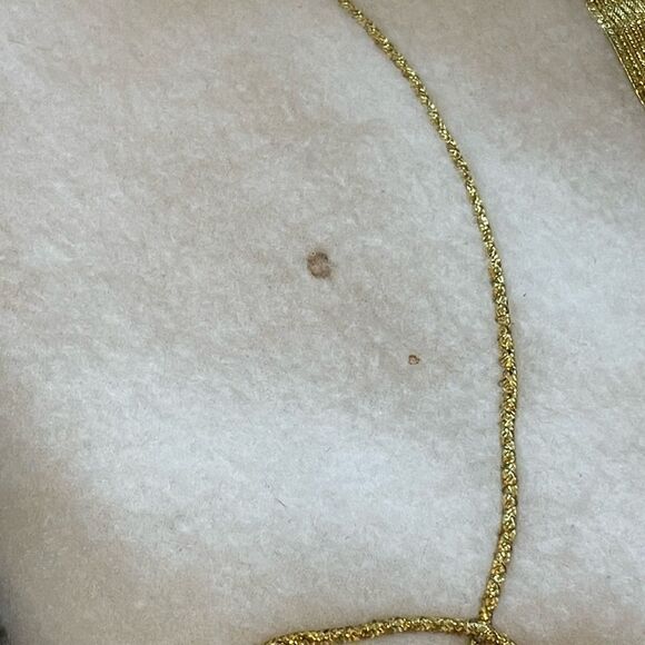 Hand Sewn Christmas Holiday Sequin Bead Ornament Gold Ribbon Fleece Jacket Top - Picture 16 of 16